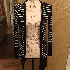 Candie’s striped cardigan